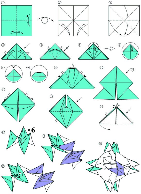 Оригами Из Модулей Схемы Животные