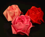оригами роза