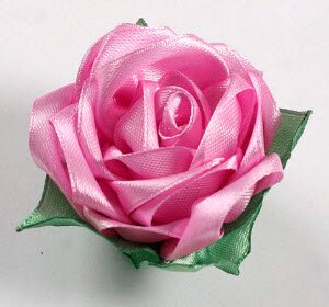 как сделать розу канзаши из лепестков или бутон - мастер класс
